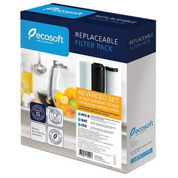 Набор картриджей Ecosoft 1-2-3-4-5-6 для фильтров обратного осмоса