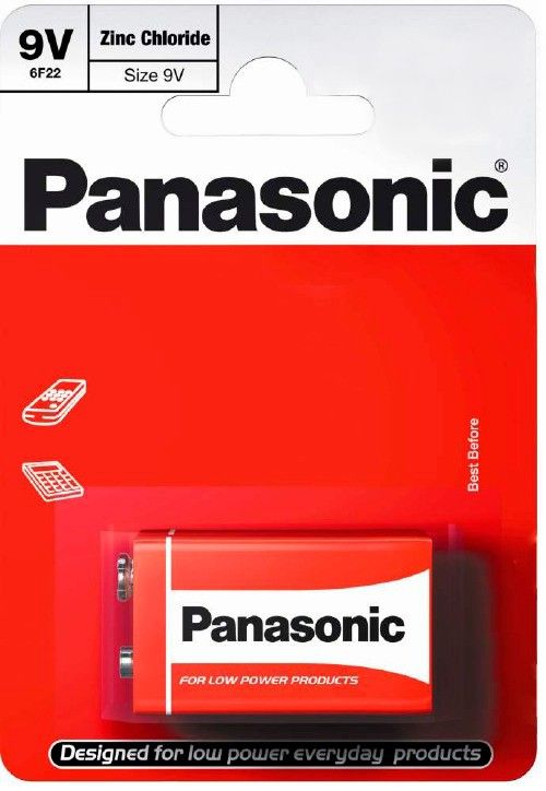 Элемент питания Panasonic RED Zink 6F22